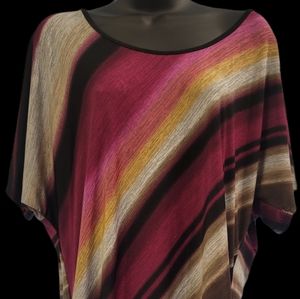 Large silky womens blouse